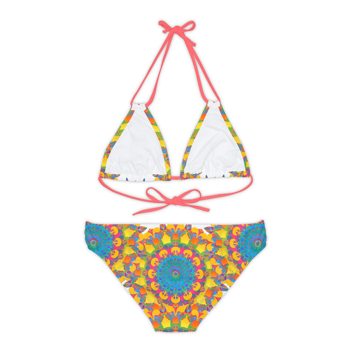 Hand Drawn Mandala Bikini Set - Psychedelic Beachwear All Over Prints - Blululi