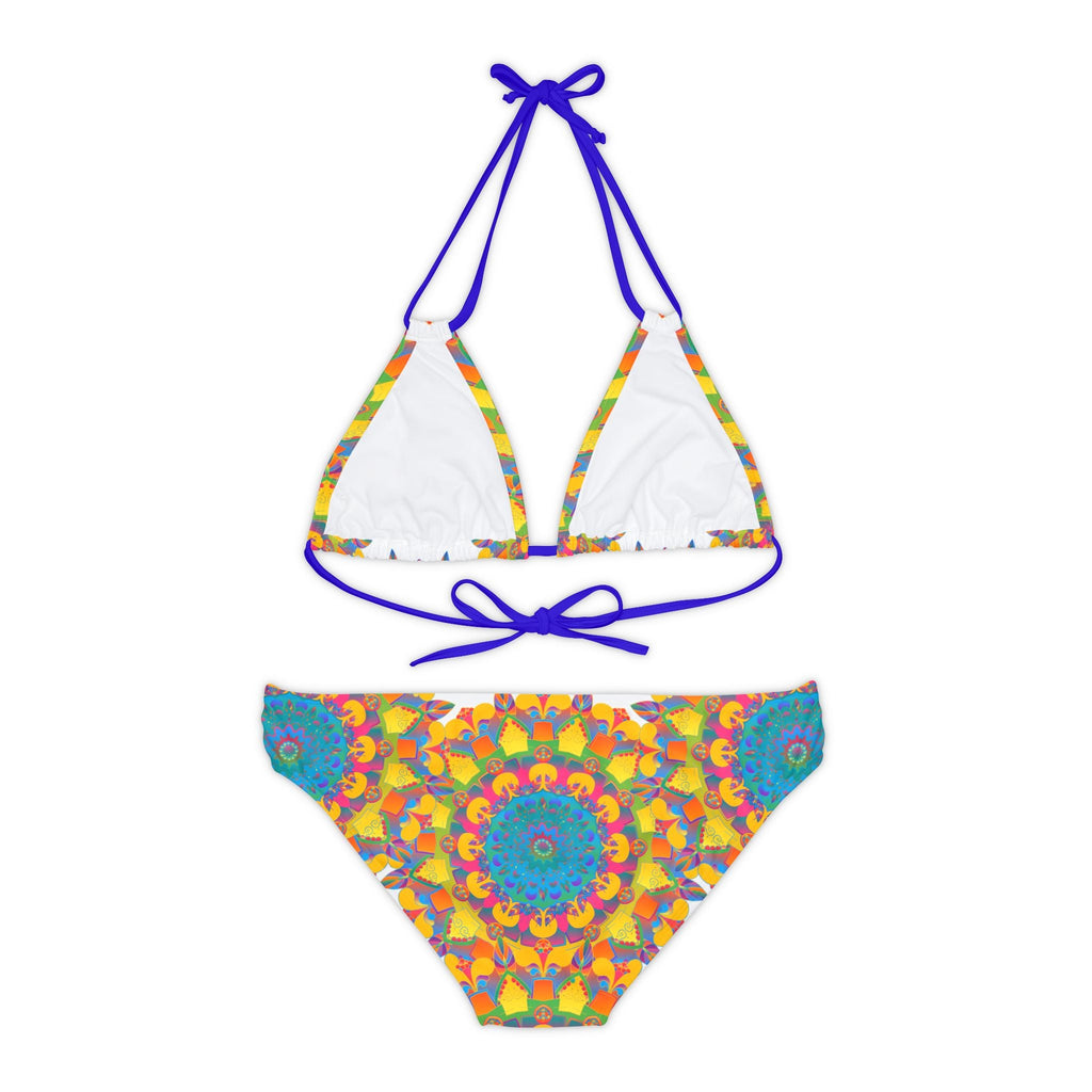 Hand Drawn Mandala Bikini Set - Psychedelic Beachwear All Over Prints - Blululi