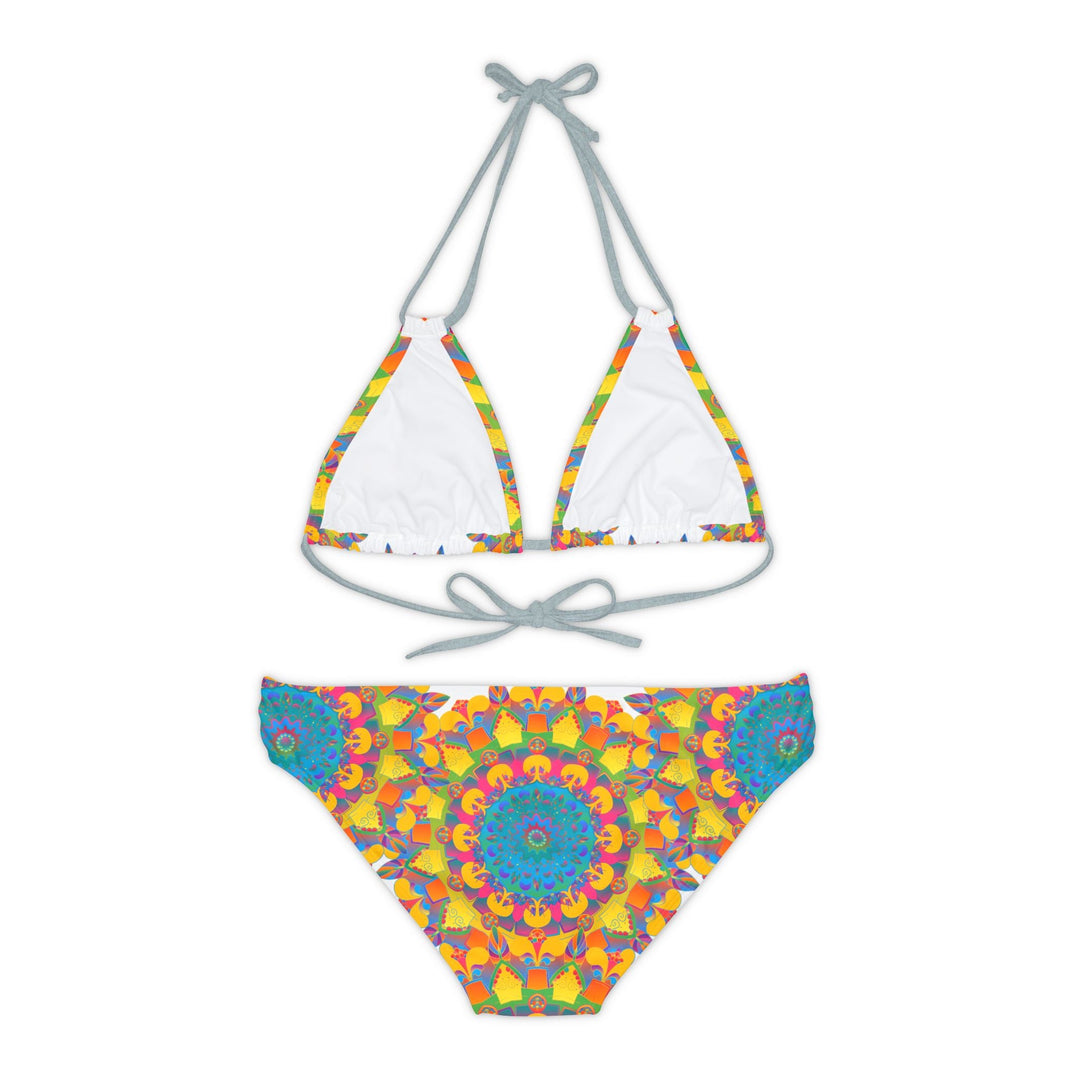 Hand Drawn Mandala Bikini Set - Psychedelic Beachwear All Over Prints - Blululi