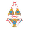 Hand Drawn Mandala Bikini Set - Psychedelic Beachwear All Over Prints - Blululi