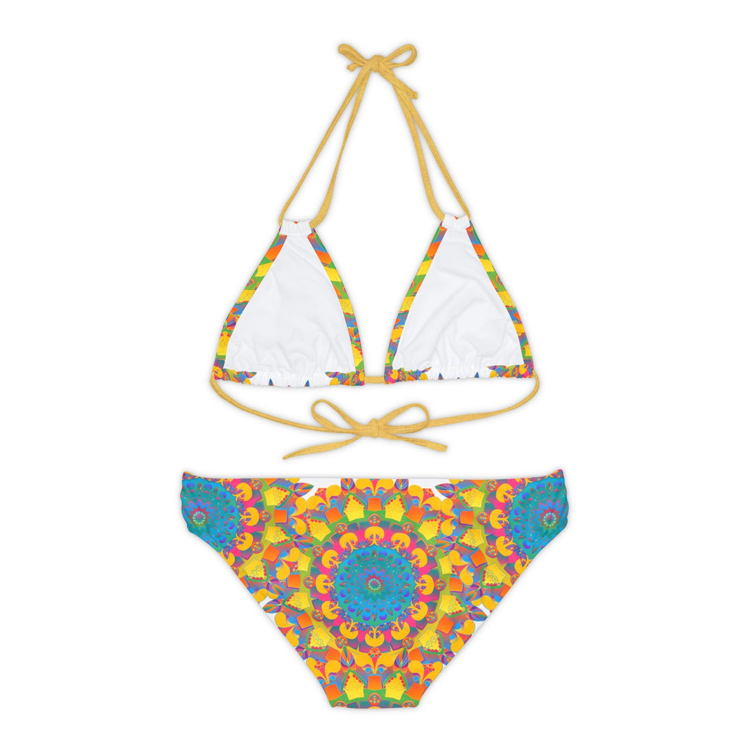 Hand Drawn Mandala Bikini Set - Psychedelic Beachwear All Over Prints - Blululi