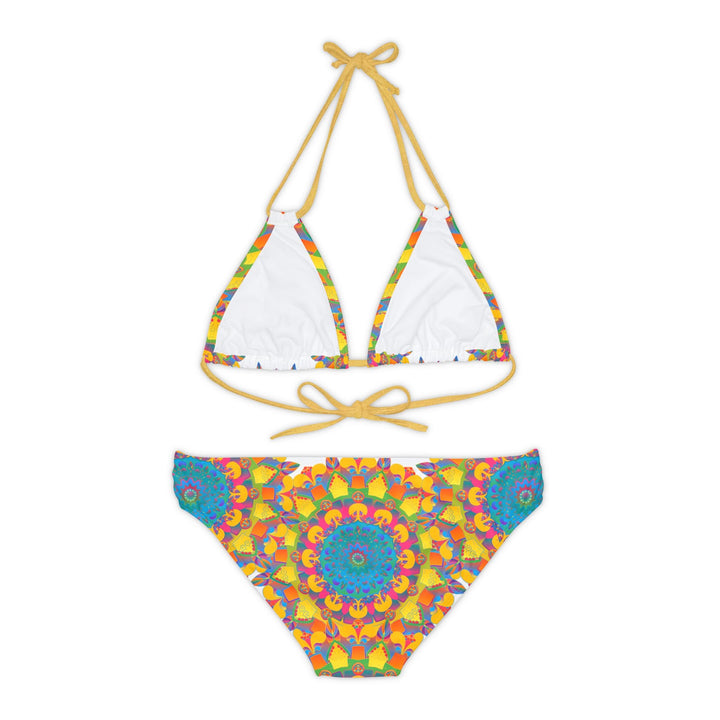 Hand Drawn Mandala Bikini Set - Psychedelic Beachwear All Over Prints - Blululi