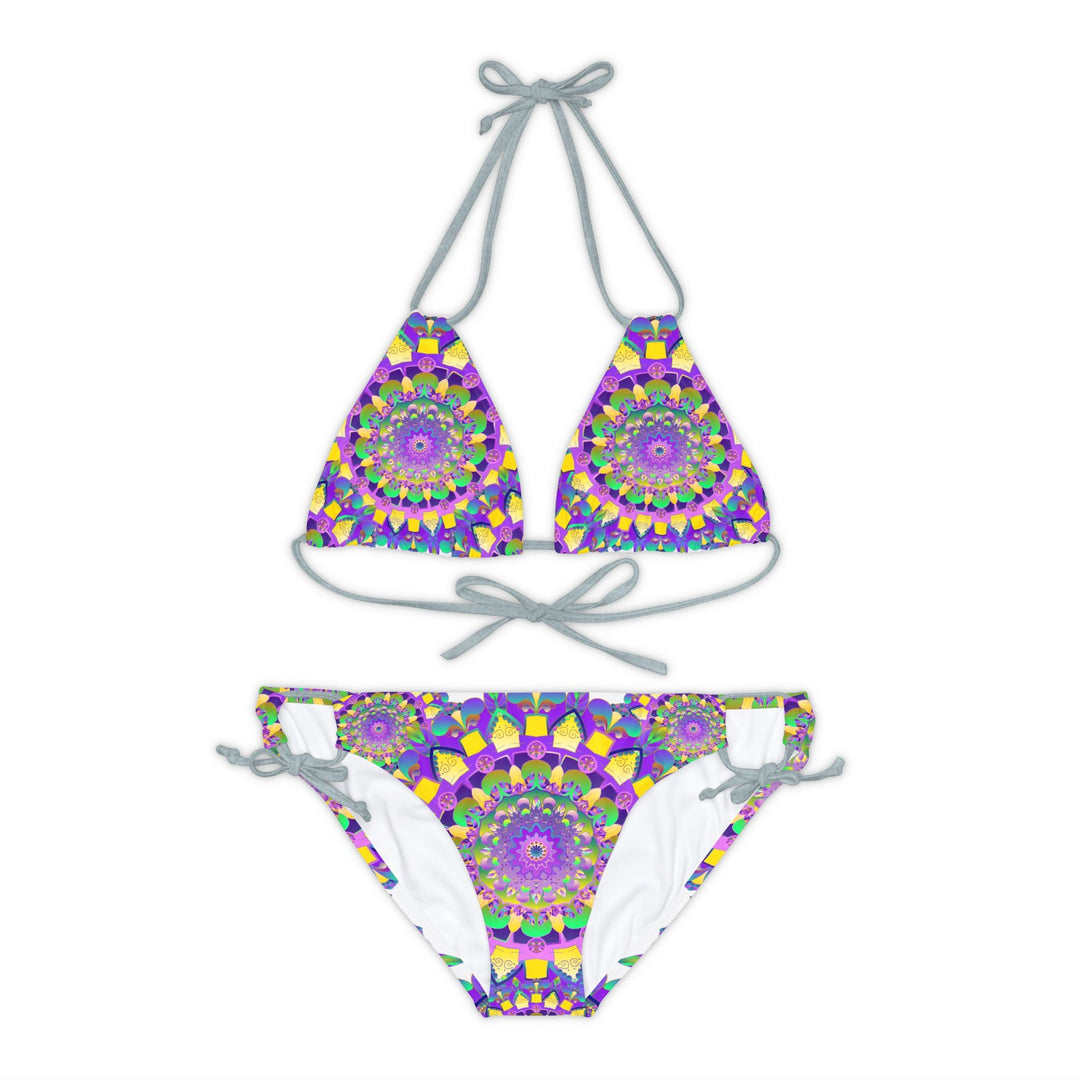 Hand Drawn Mandala Bikini Set - Vibrant & Psychedelic All Over Prints - Blululi