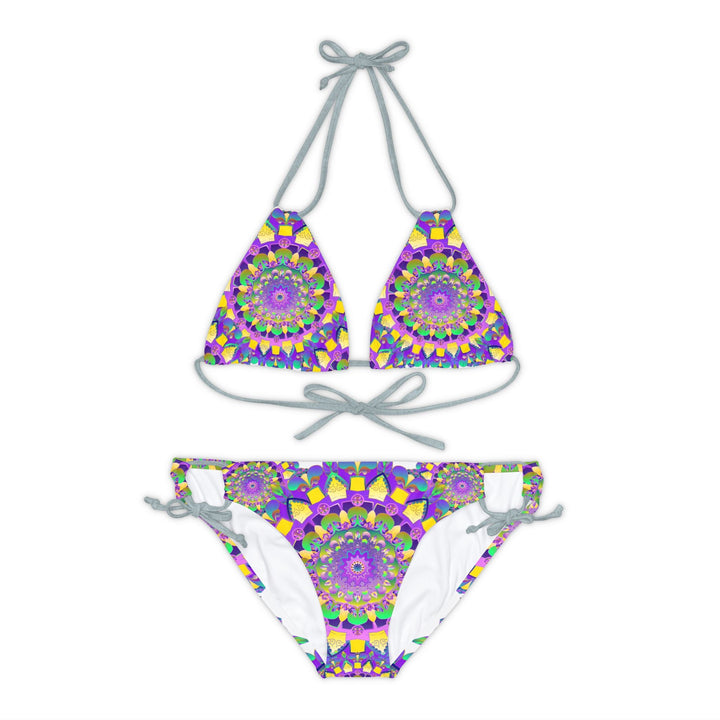 Hand Drawn Mandala Bikini Set - Vibrant & Psychedelic All Over Prints - Blululi