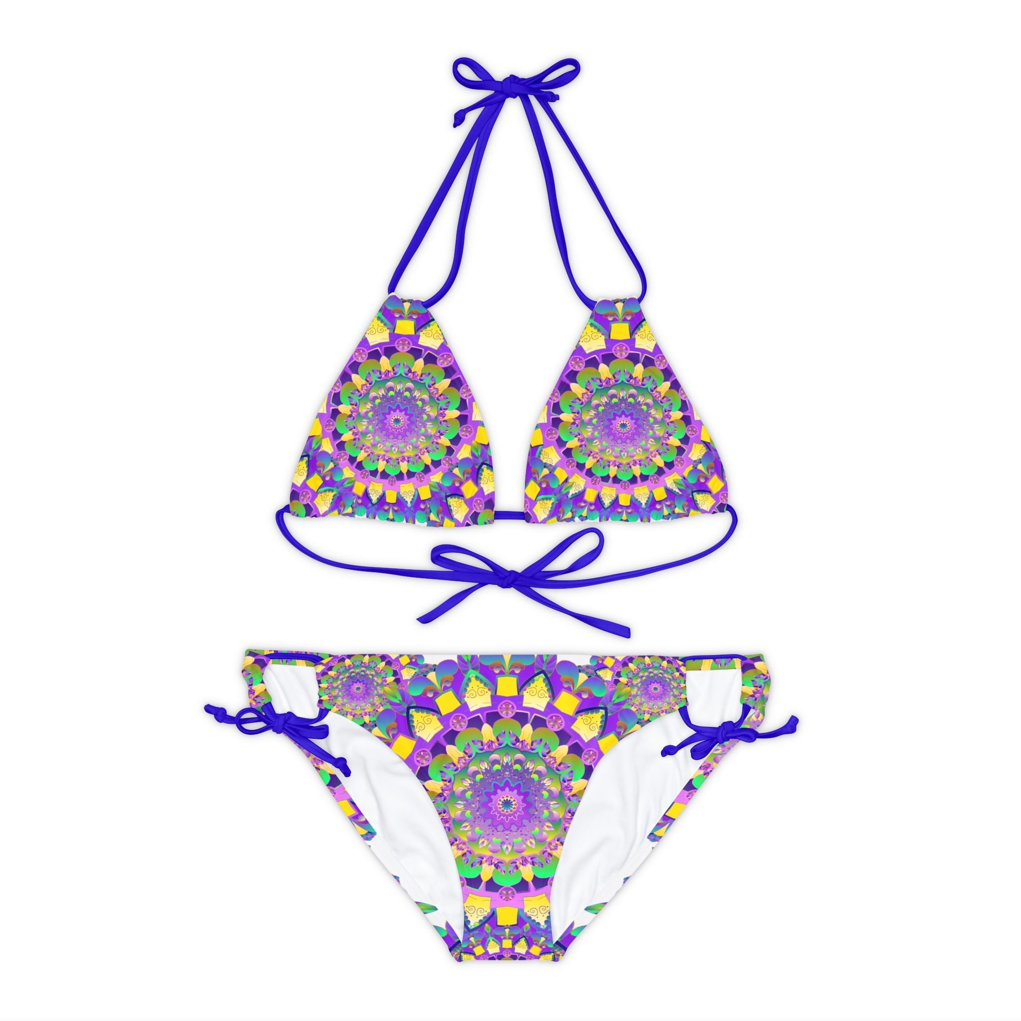 Hand Drawn Mandala Bikini Set - Vibrant & Psychedelic All Over Prints - Blululi