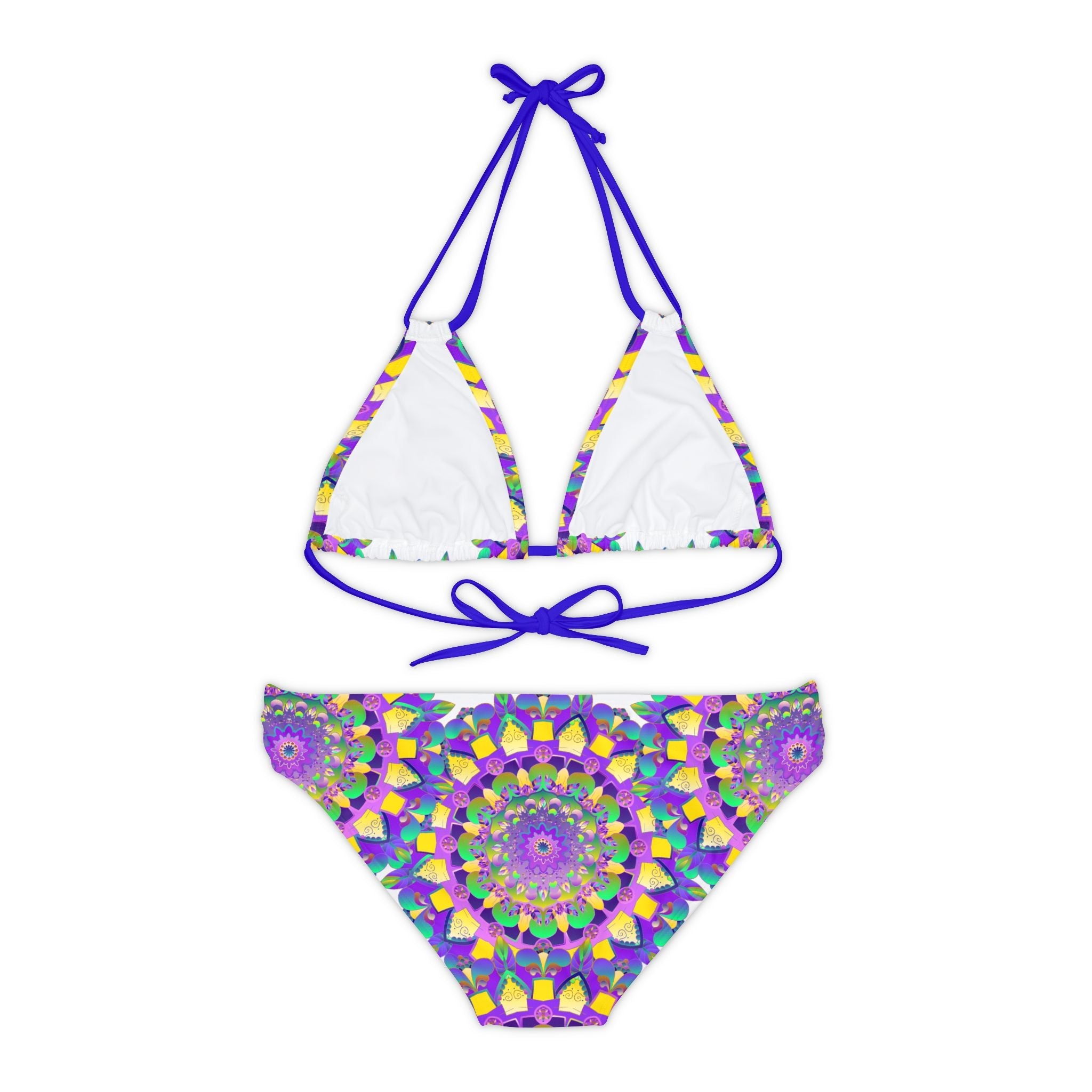 Hand Drawn Mandala Bikini Set - Vibrant & Psychedelic All Over Prints - Blululi