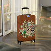 Hand - Drawn Mandala Luggage Cover - Saddle Brown and Military Shades Accessories - Blululi