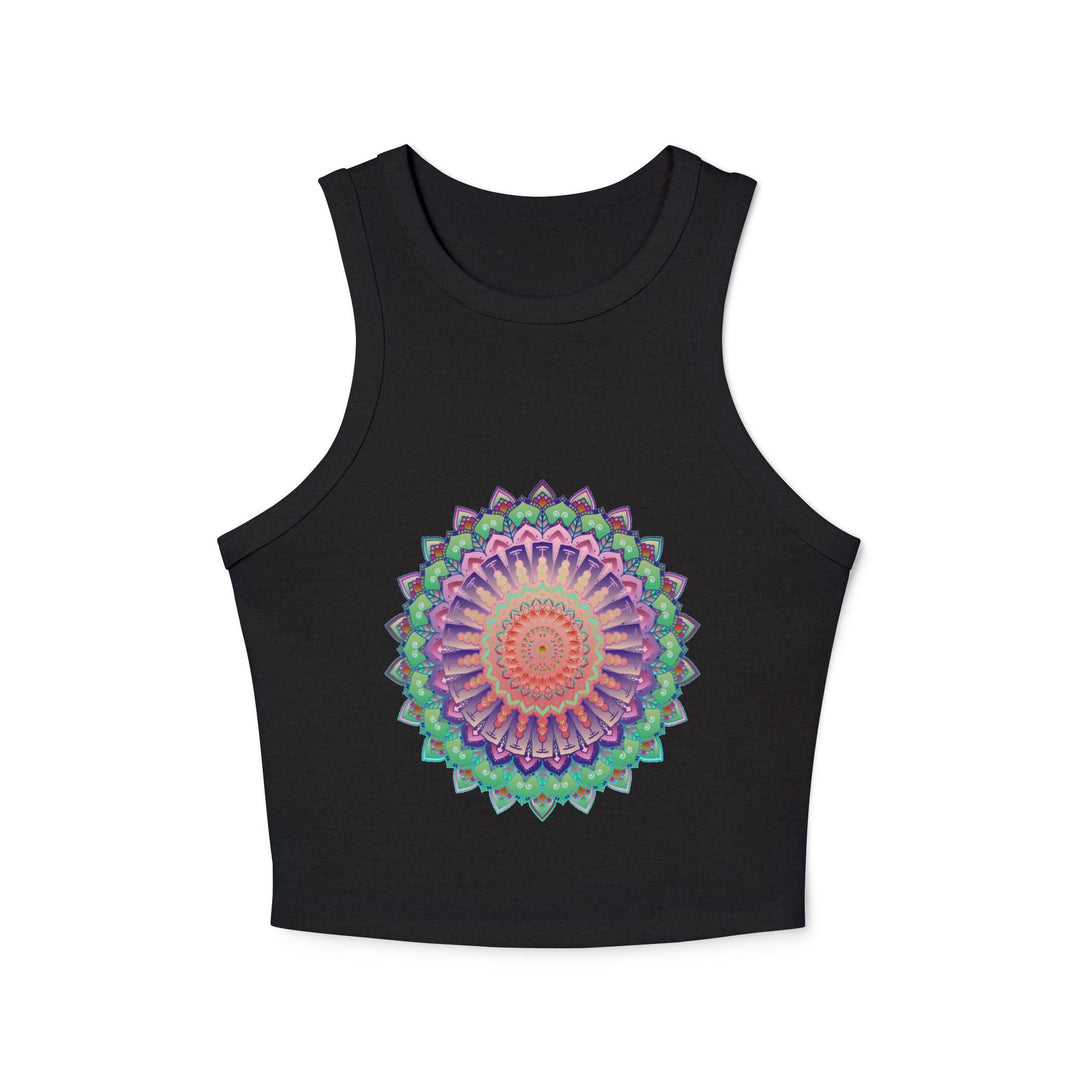 Hand Drawn Mandala Racerback Tank Top Tank Top - Blululi