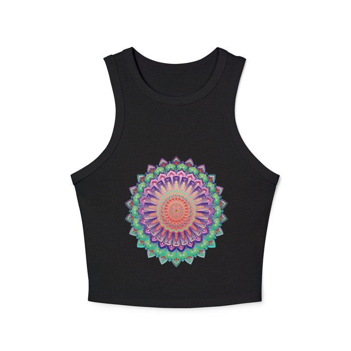 Hand Drawn Mandala Racerback Tank Top Tank Top - Blululi