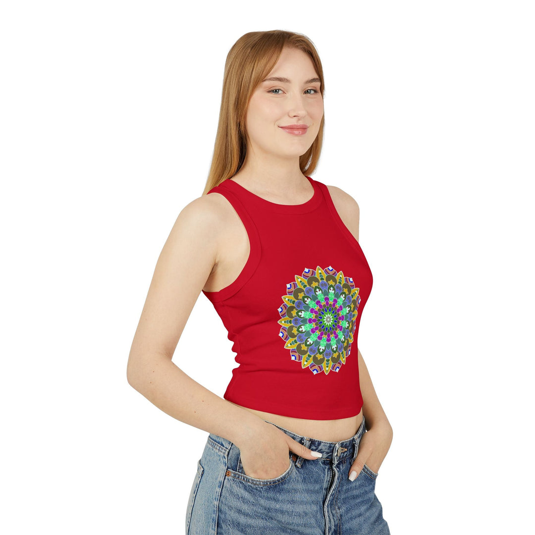 Hand Drawn Mandala Racerback Tank Top Tank Top - Blululi