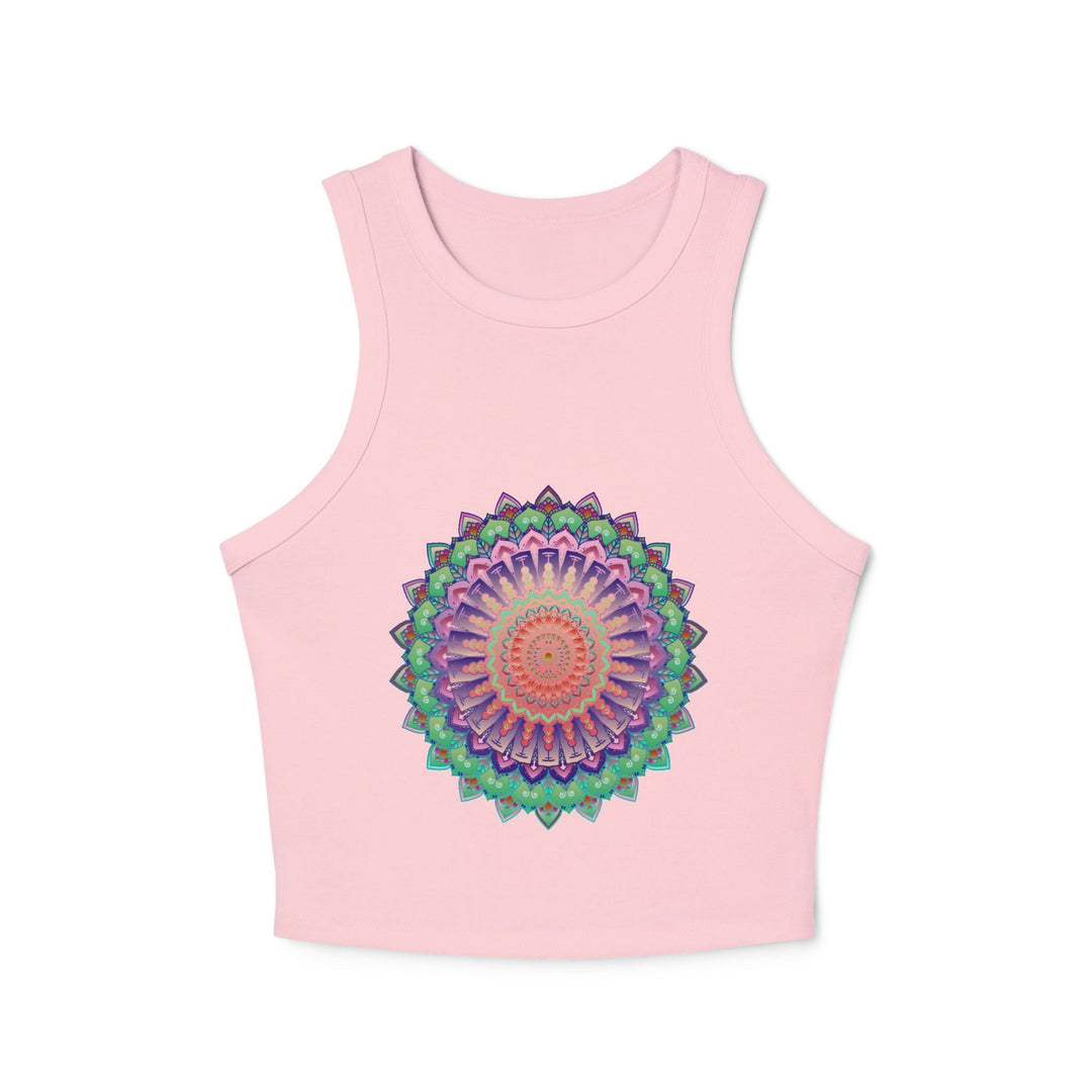 Hand Drawn Mandala Racerback Tank Top Tank Top - Blululi