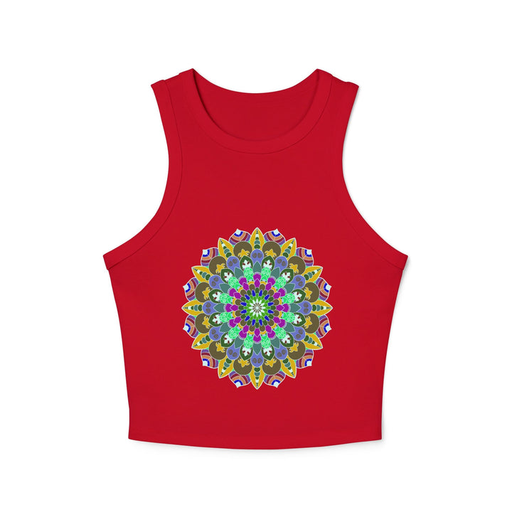 Hand Drawn Mandala Racerback Tank Top Tank Top - Blululi