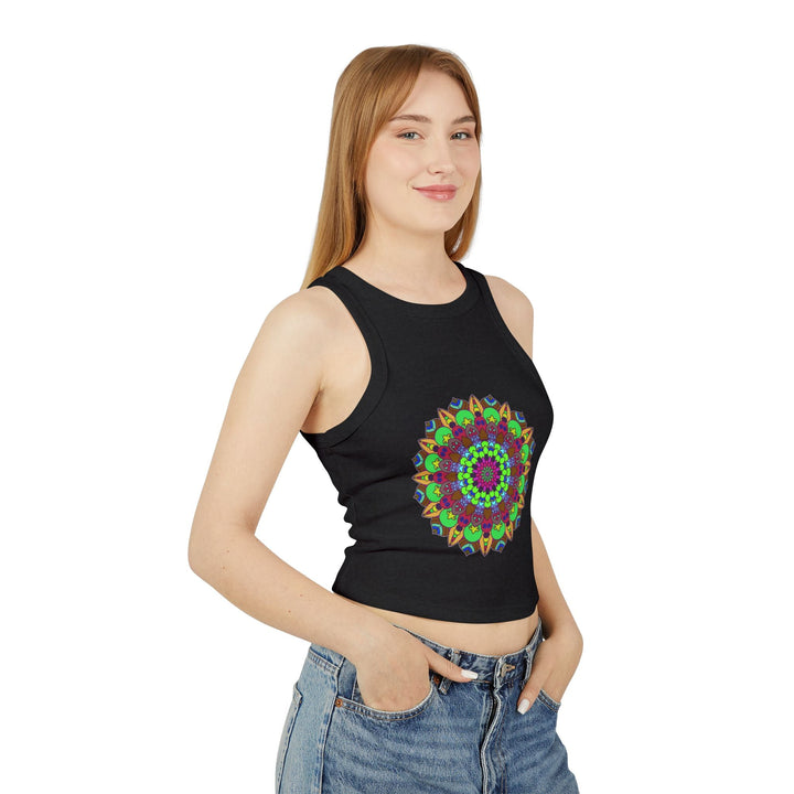 Hand - Drawn Mandala Racerback Tank Top Tank Top - Blululi