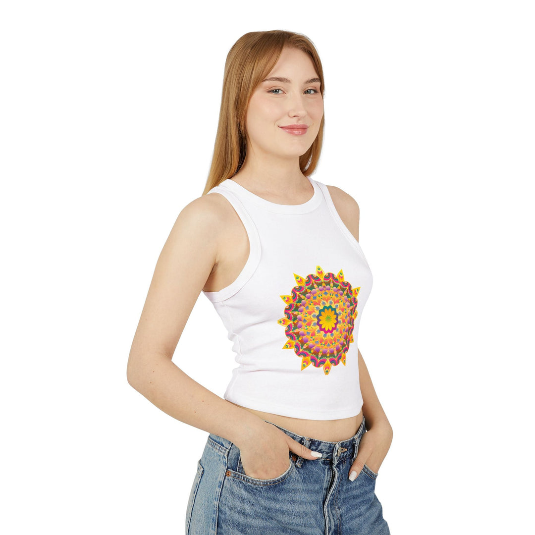 Hand Drawn Mandala Racerback Tank Top Tank Top - Blululi