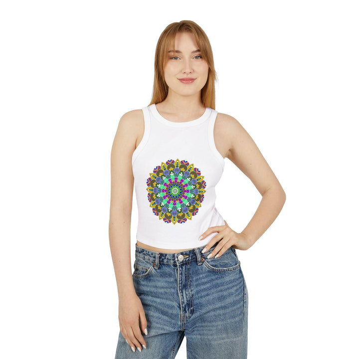 Hand Drawn Mandala Racerback Tank Top Tank Top - Blululi