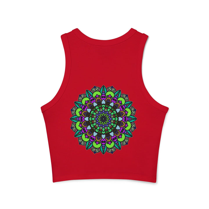 Hand Drawn Mandala Racerback Tank Top Tank Top - Blululi