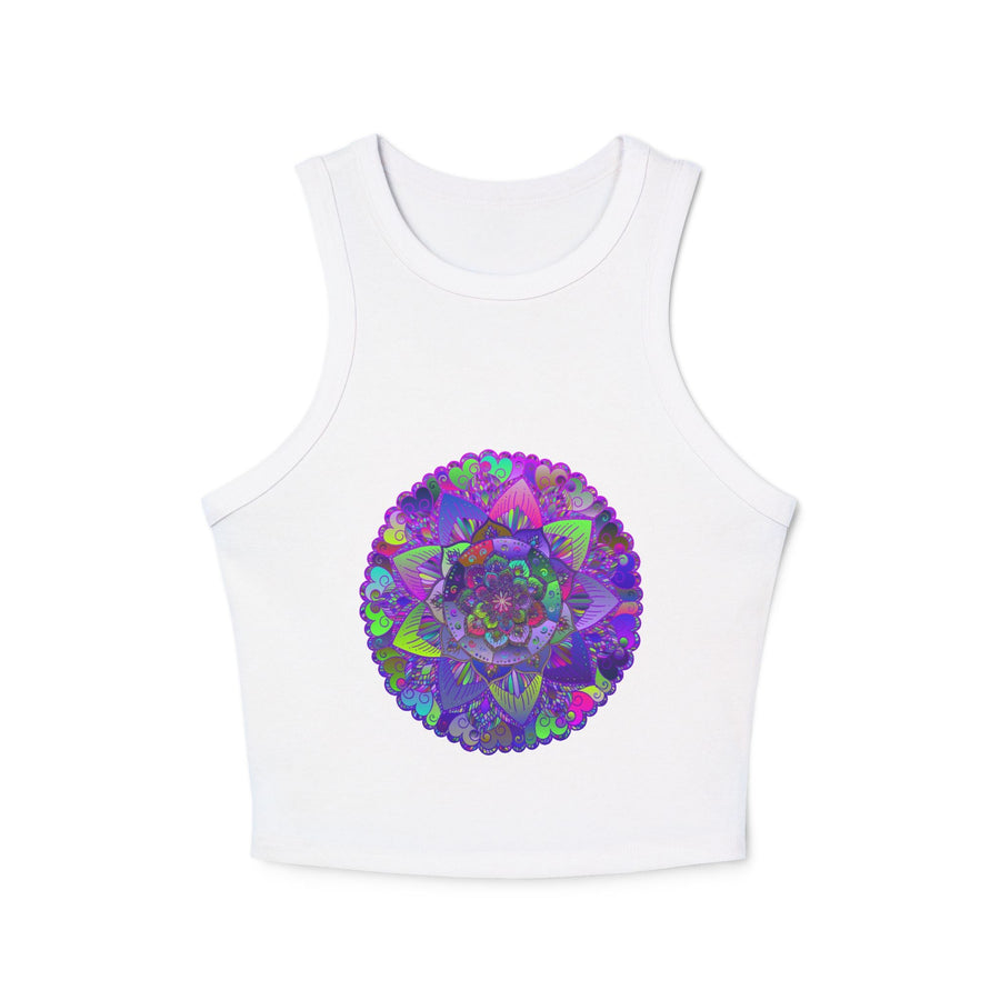 Hand Drawn Mandala Racerback Tank Top Tank Top - Blululi