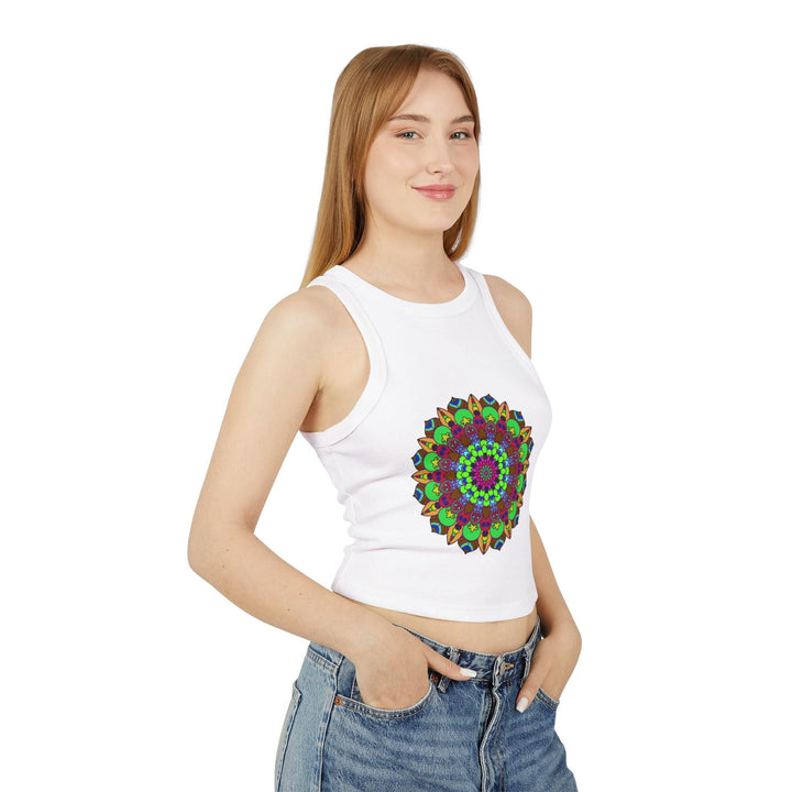 Hand - Drawn Mandala Racerback Tank Top Tank Top - Blululi