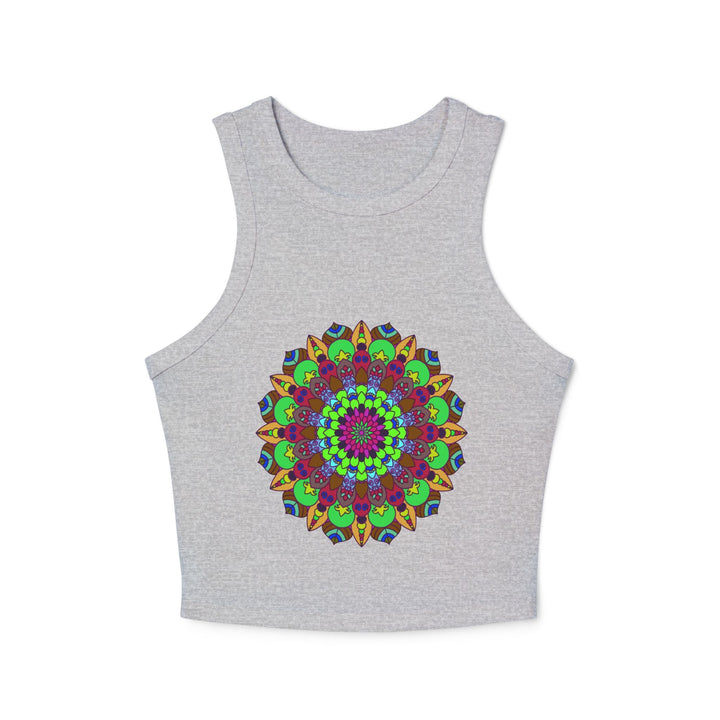 Hand - Drawn Mandala Racerback Tank Top Tank Top - Blululi