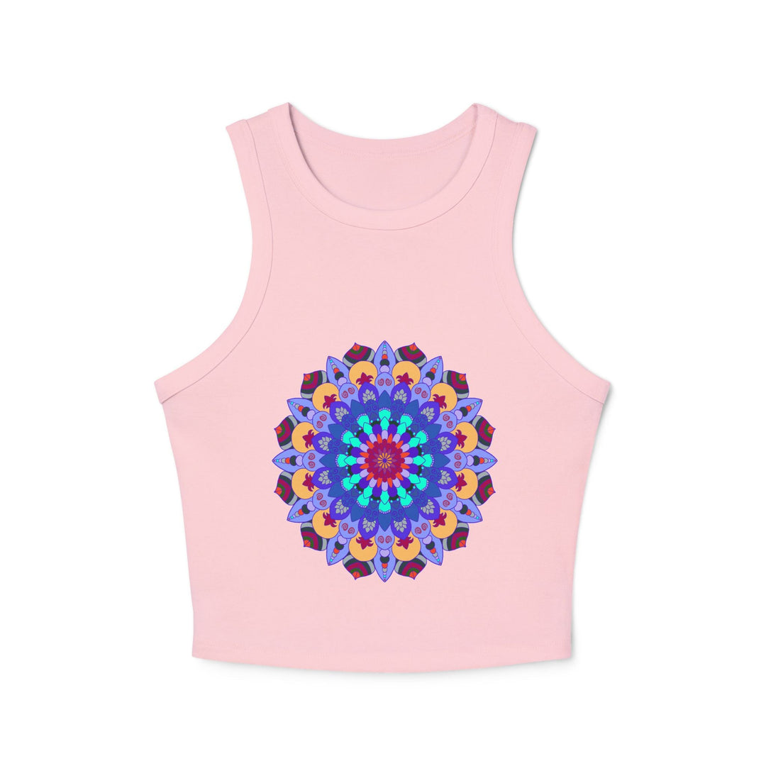 Hand - Drawn Mandala Racerback Tank Top Tank Top - Blululi