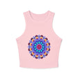 Hand - Drawn Mandala Racerback Tank Top Tank Top - Blululi