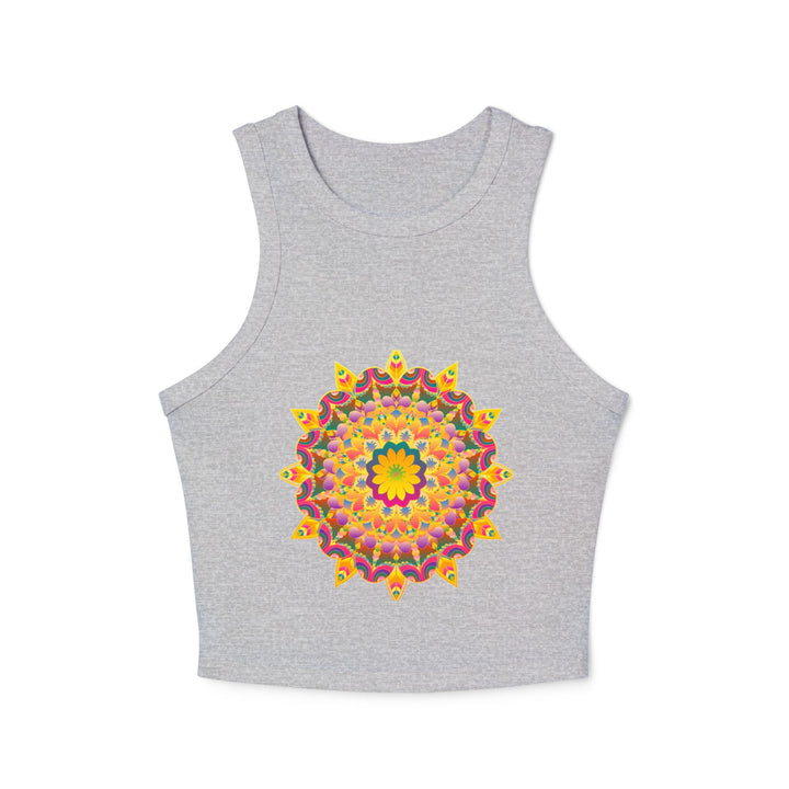 Hand Drawn Mandala Racerback Tank Top Tank Top - Blululi