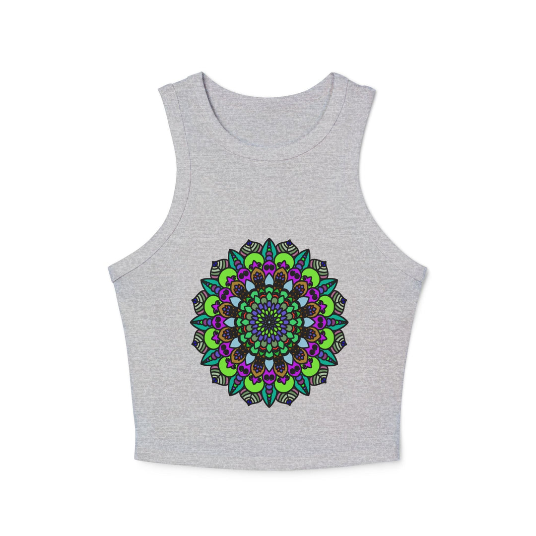 Hand Drawn Mandala Racerback Tank Top Tank Top - Blululi