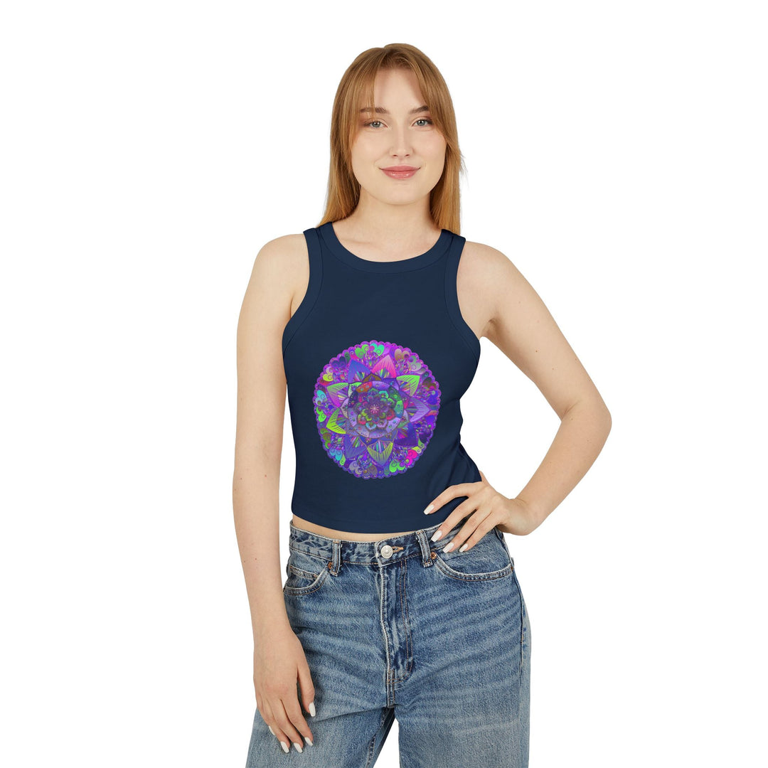 Hand Drawn Mandala Racerback Tank Top Tank Top - Blululi