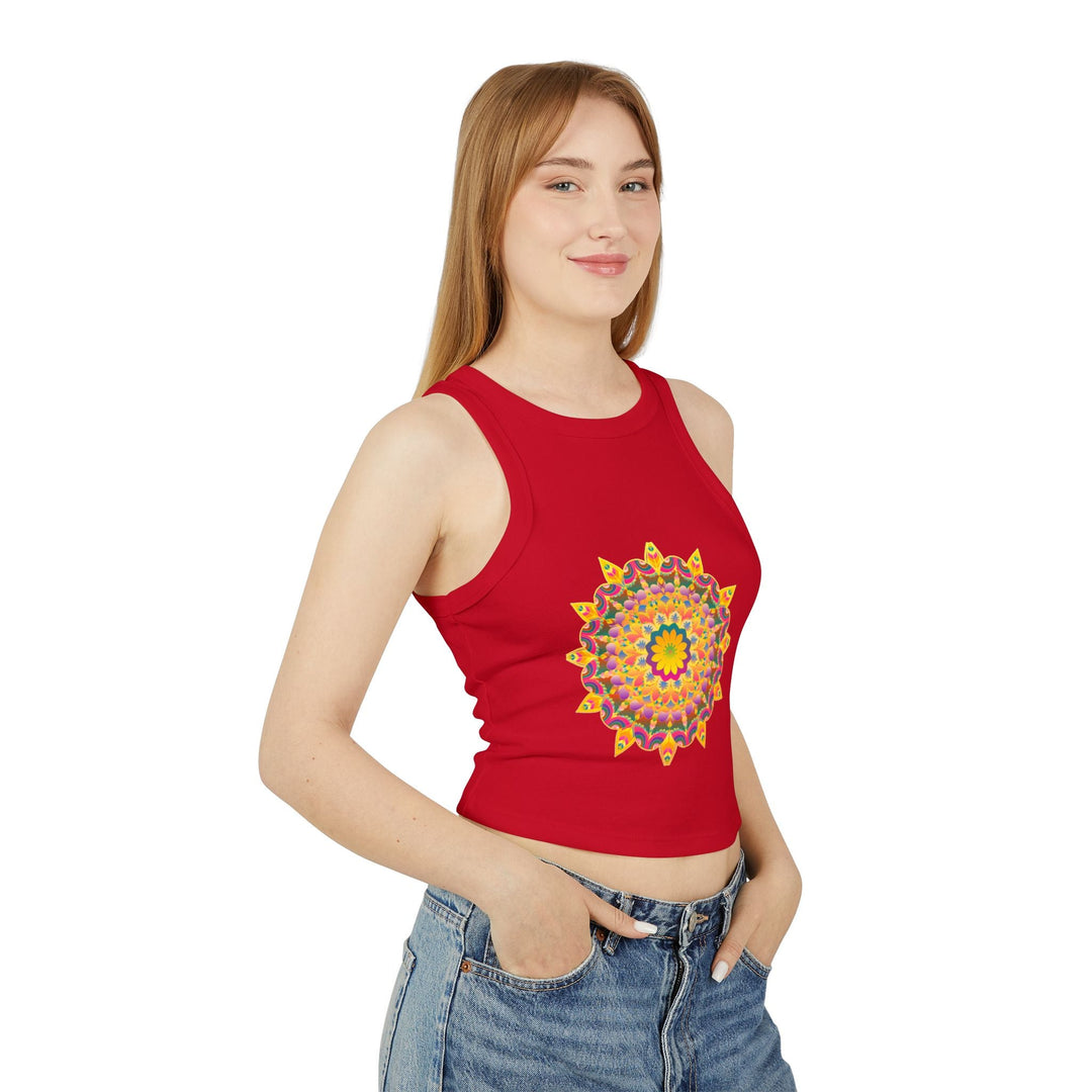 Hand Drawn Mandala Racerback Tank Top Tank Top - Blululi