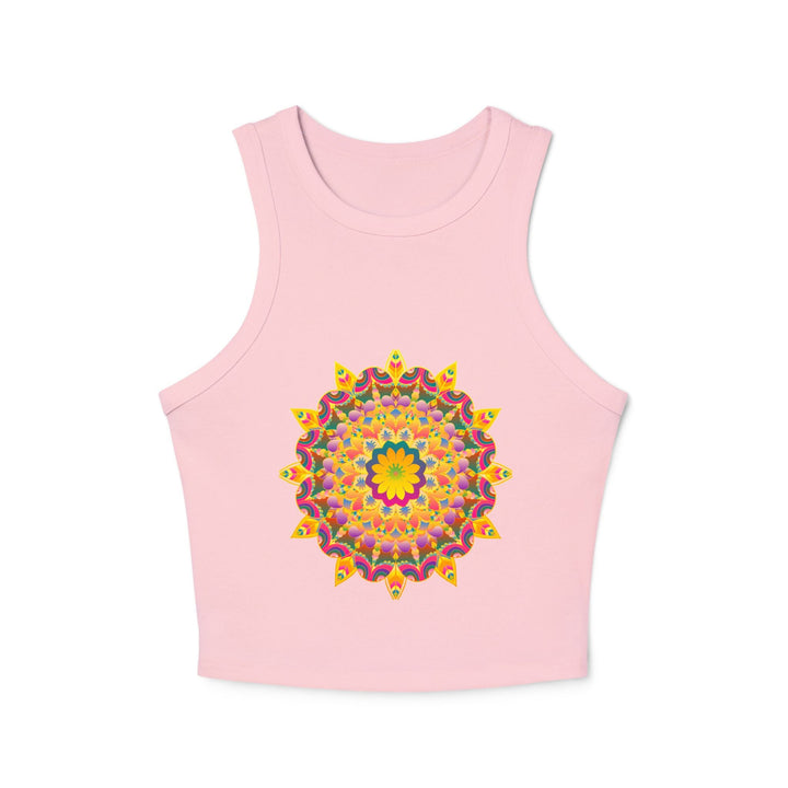 Hand Drawn Mandala Racerback Tank Top Tank Top - Blululi