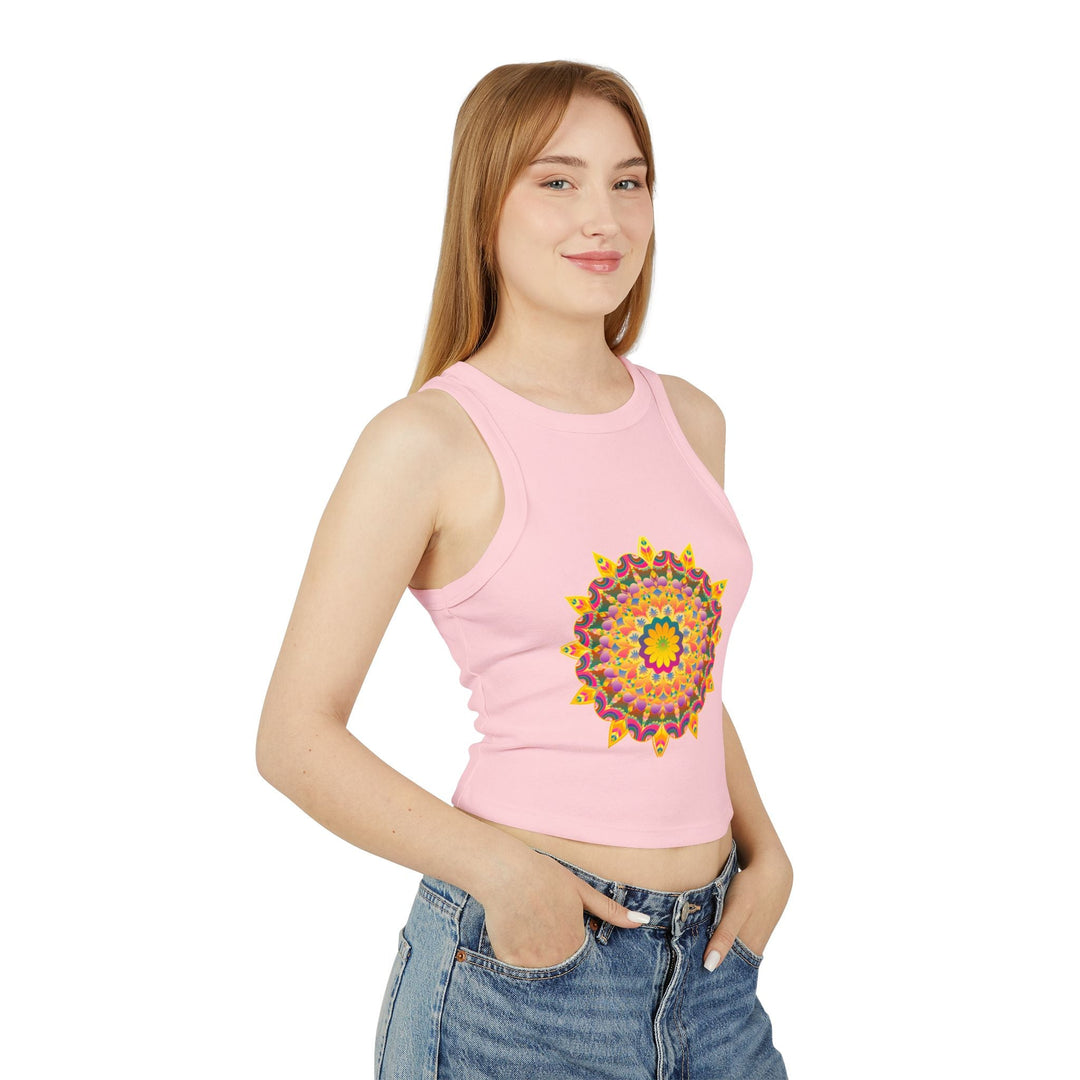 Hand Drawn Mandala Racerback Tank Top Tank Top - Blululi