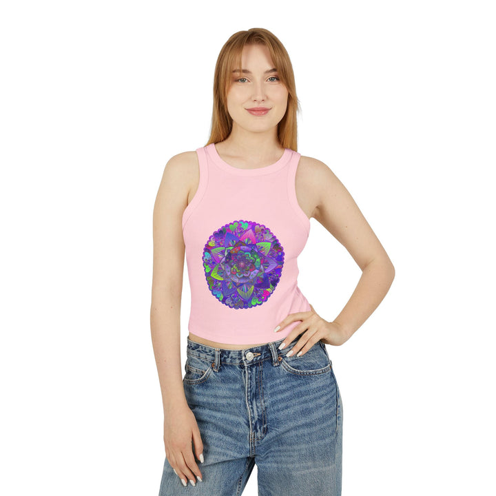 Hand Drawn Mandala Racerback Tank Top Tank Top - Blululi