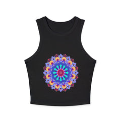Hand - Drawn Mandala Racerback Tank Top Tank Top - Blululi