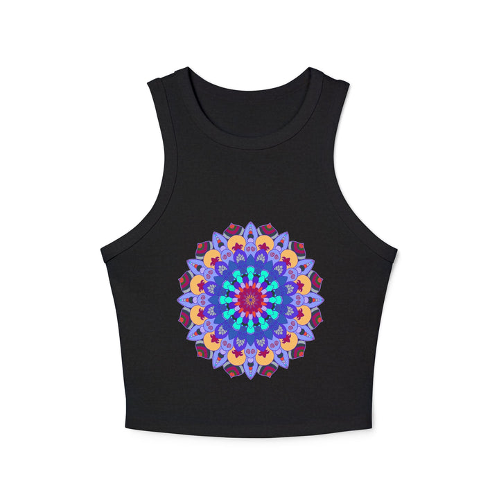 Hand - Drawn Mandala Racerback Tank Top Tank Top - Blululi