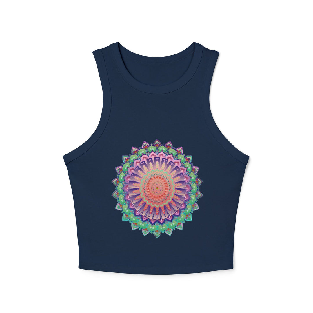 Hand Drawn Mandala Racerback Tank Top Tank Top - Blululi