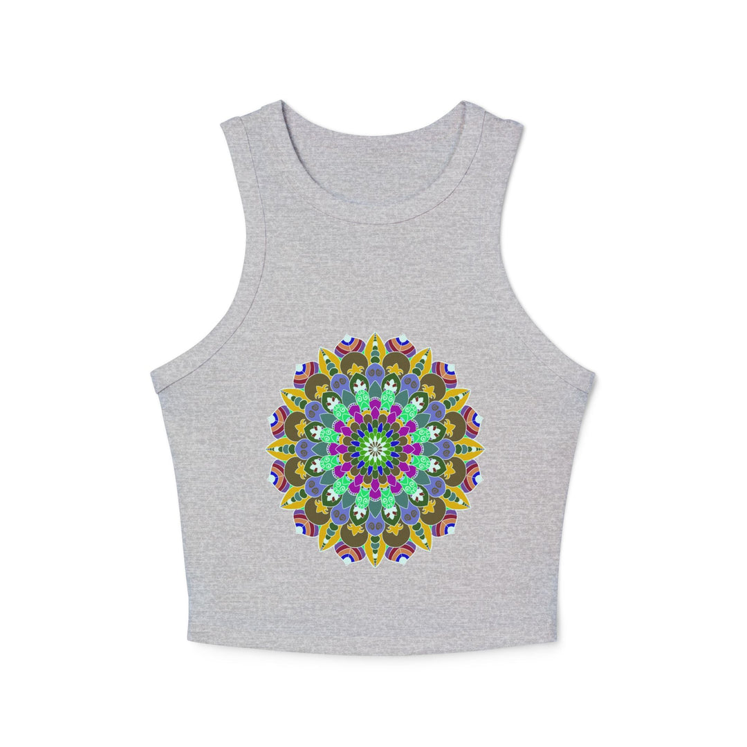 Hand Drawn Mandala Racerback Tank Top Tank Top - Blululi