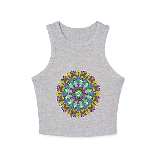 Hand Drawn Mandala Racerback Tank Top Tank Top - Blululi