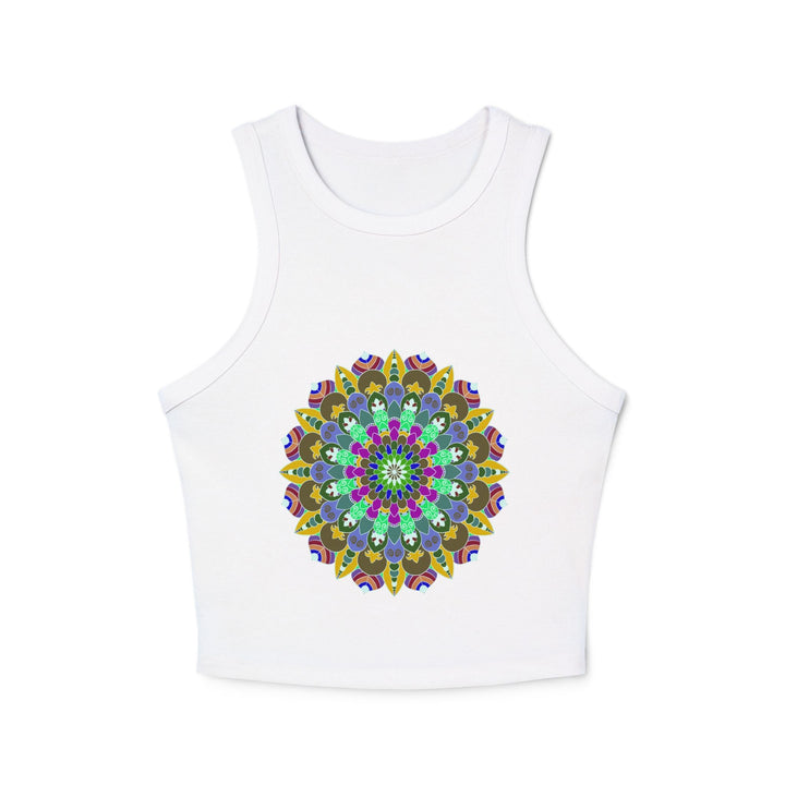 Hand Drawn Mandala Racerback Tank Top Tank Top - Blululi