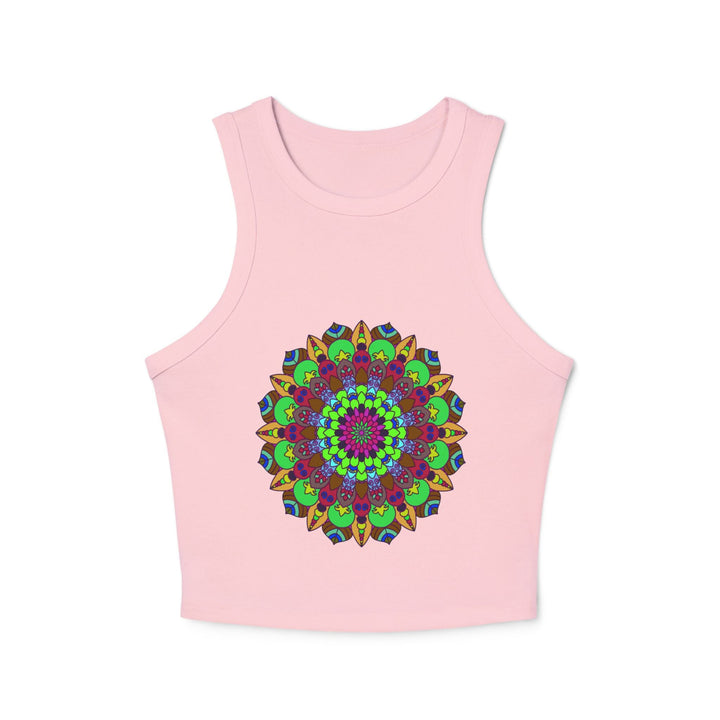 Hand - Drawn Mandala Racerback Tank Top Tank Top - Blululi