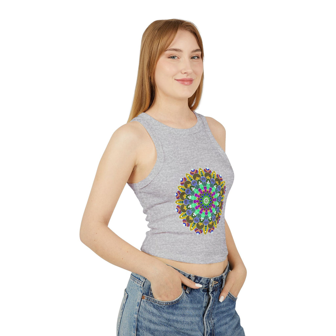 Hand Drawn Mandala Racerback Tank Top Tank Top - Blululi