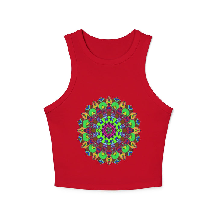 Hand - Drawn Mandala Racerback Tank Top Tank Top - Blululi