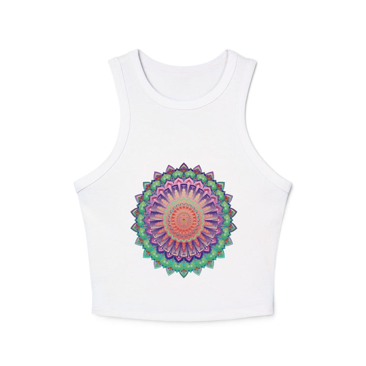 Hand Drawn Mandala Racerback Tank Top Tank Top - Blululi