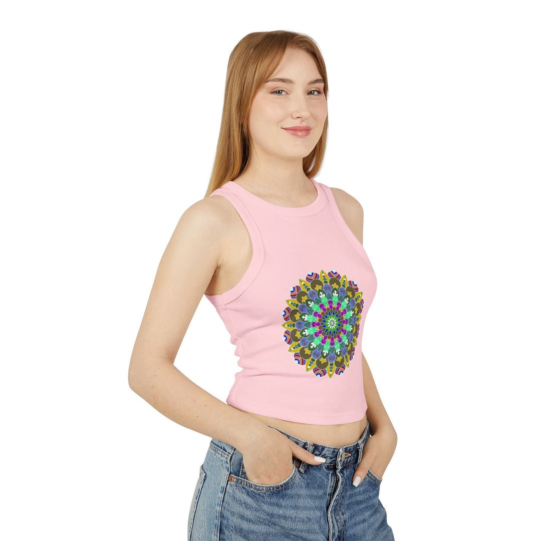 Hand Drawn Mandala Racerback Tank Top Tank Top - Blululi