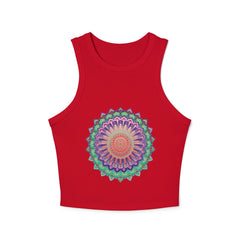 Hand Drawn Mandala Racerback Tank Top Tank Top - Blululi