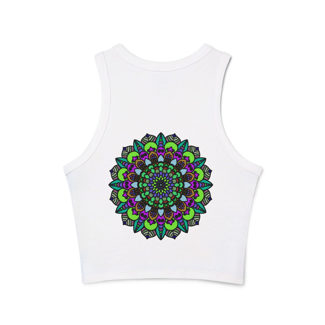 Hand Drawn Mandala Racerback Tank Top Tank Top - Blululi