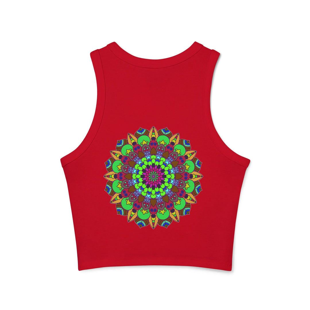 Hand - Drawn Mandala Racerback Tank Top Tank Top - Blululi