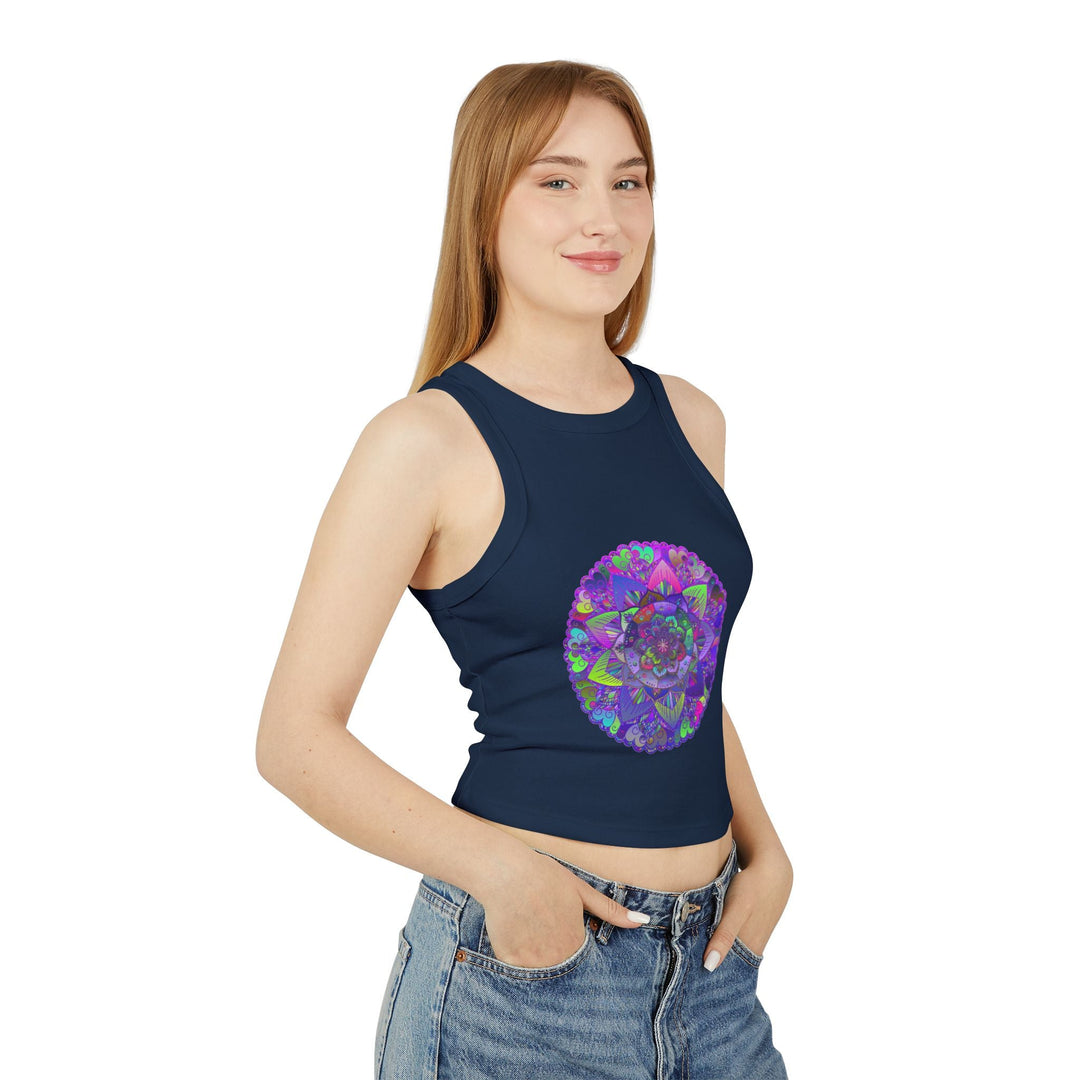 Hand Drawn Mandala Racerback Tank Top Tank Top - Blululi