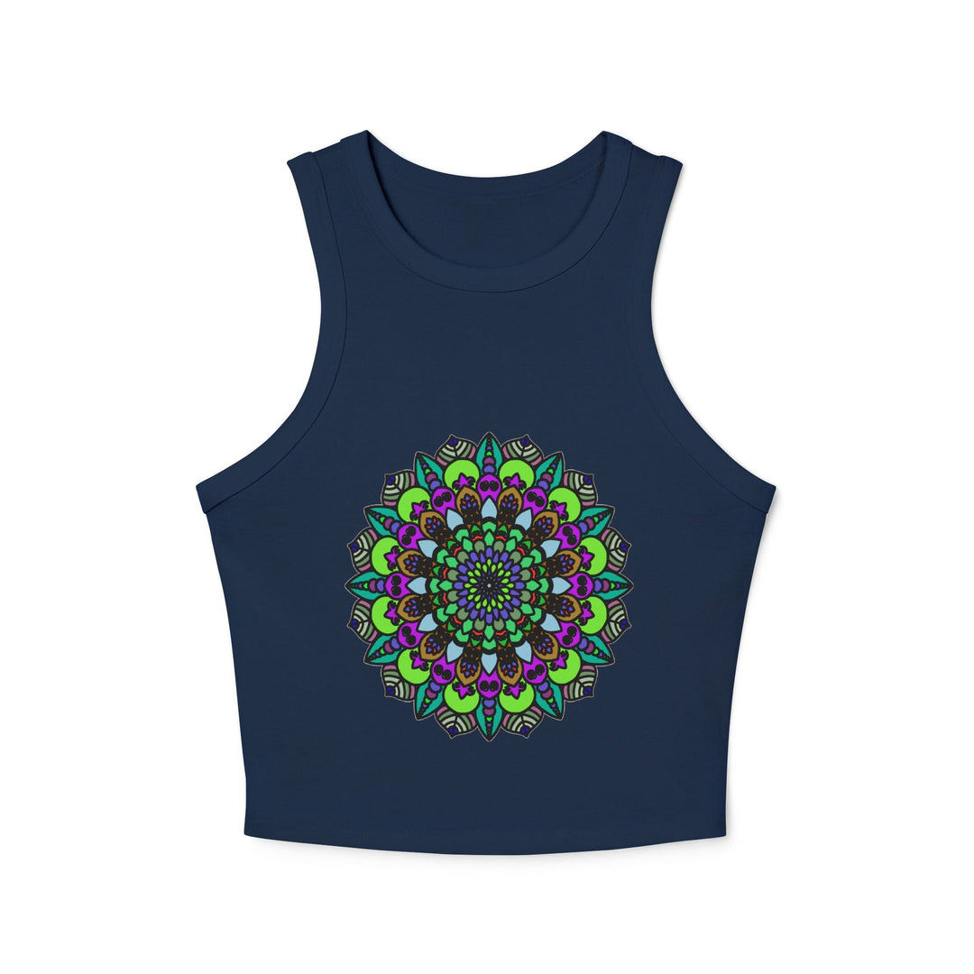 Hand Drawn Mandala Racerback Tank Top Tank Top - Blululi