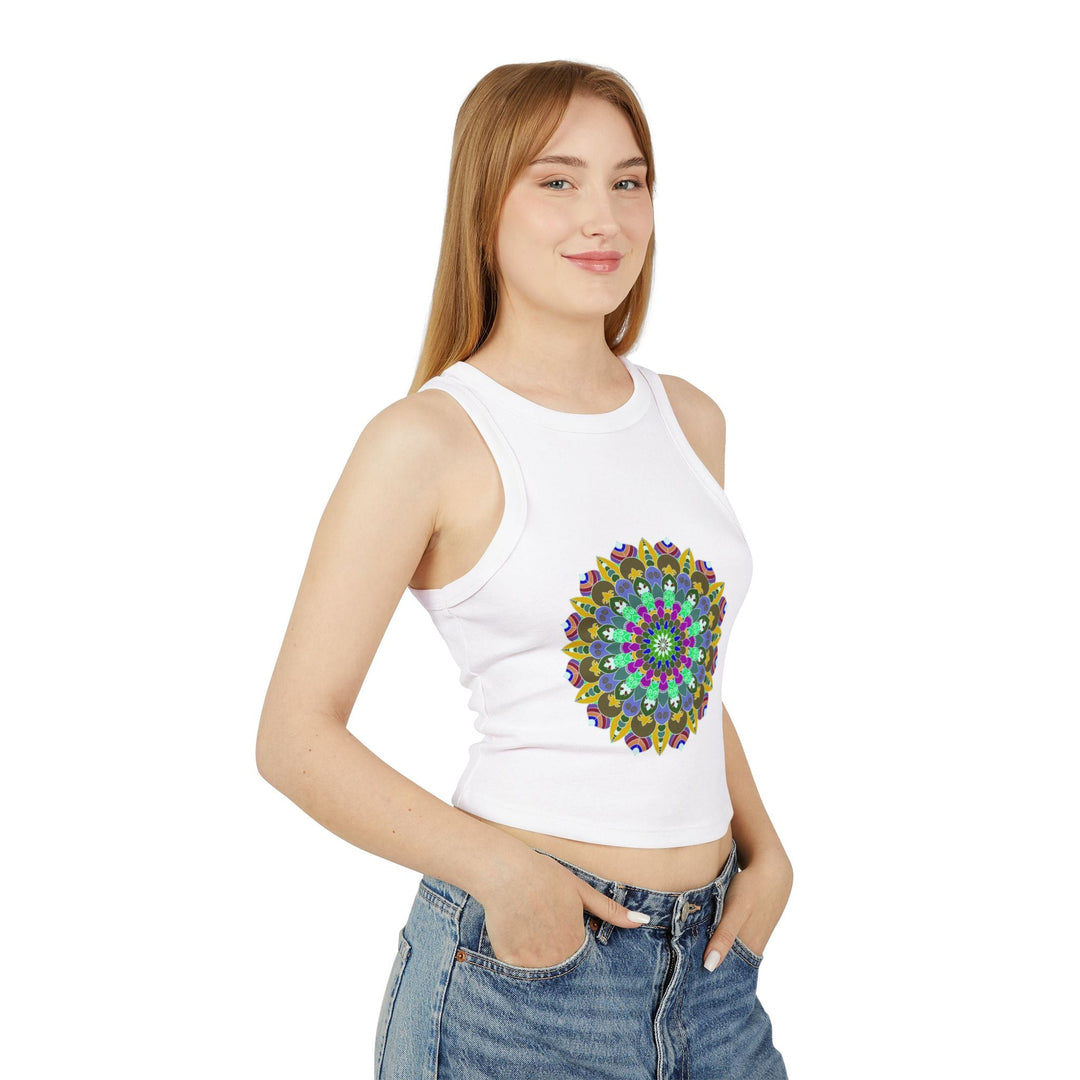 Hand Drawn Mandala Racerback Tank Top Tank Top - Blululi