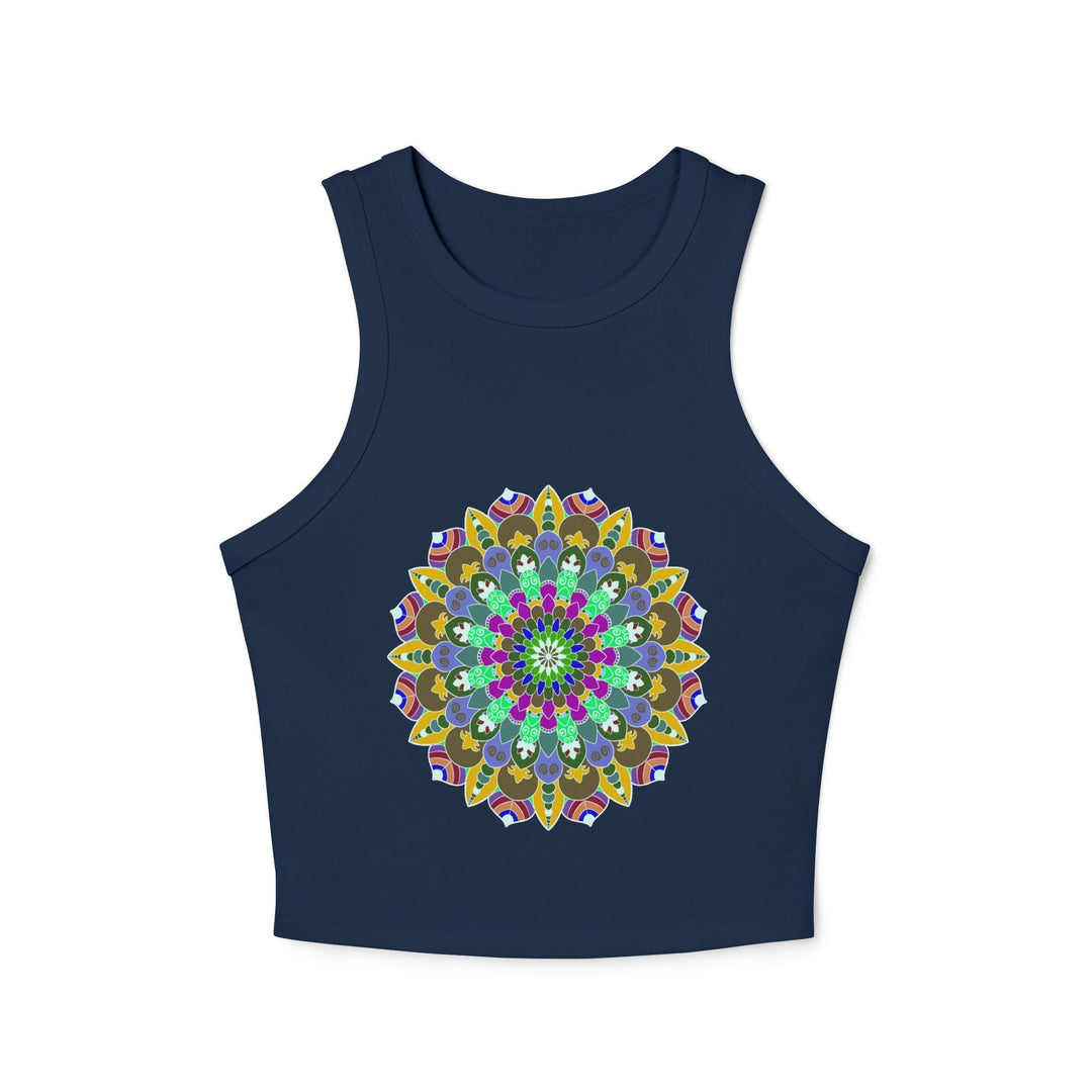 Hand Drawn Mandala Racerback Tank Top Tank Top - Blululi